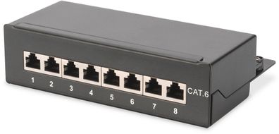 Digitus cat.6 Desktop Klasse E Patchpanel, geschirmt, 8-Port