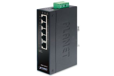 PLANET Industrieller FE Switch IP30 Slim Type 5-Port