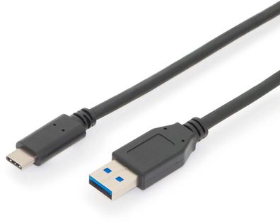 Assmann USB Anschlusskabel, Gen2, Type-C - A 1m St/St