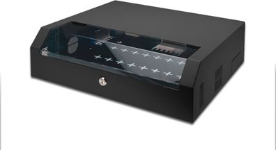 Digitus Wandgehäuse, Slim 3HE rotierbar, 145x500x475 Schwarz