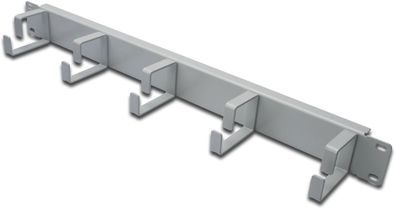 Digitus Kabelrangierpanel mit Kabelführungsbügeln 19Zoll grau 1HE