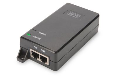 Digitus PoE+ Injector, 802.3at 10/100/1000 Mbps Output 48V 30W