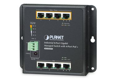 PLANET 8x GE T Wall Mounted GE Switch mit 4x PoE