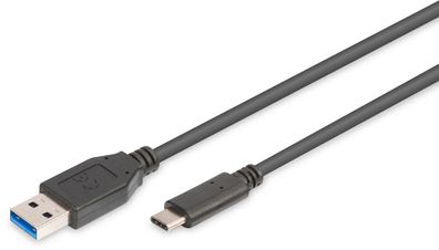 Assmann USB 3.0 Type-C™ Anschlusskabel, Type-C™ auf A, 1m