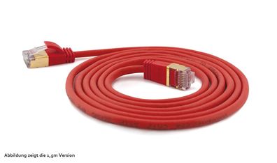 wantecWire Patchkabel CAT7 extradünn SSTP rot 10m