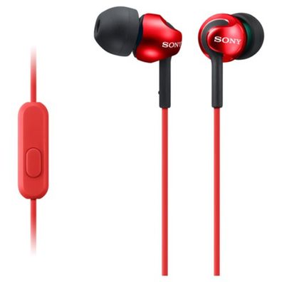 SONY In-Ear Kopfhörer mit Headsetfunktion, Rot