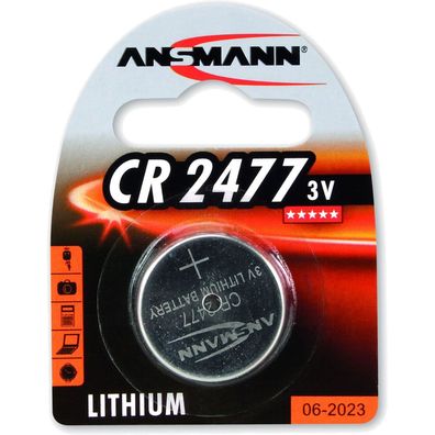 Ansmann 1516-0010 Knopfzelle CR2477 3V Lithium