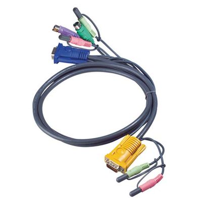 ATEN 2L-5302P, KVM Kabelsatz, VGA, PS/2, Audio, Länge 1,8m