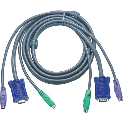 ATEN 2L-5002P/ C KVM Kabelsatz, VGA, PS/2, Länge 1,8m