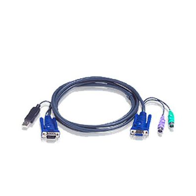 ATEN 2L-5502UP KVM Kabelsatz, VGA, PS/2 zu USB, Länge 1,8m