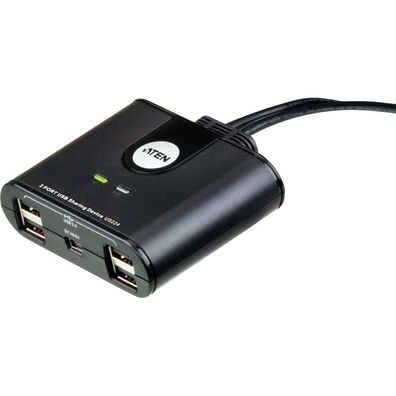 ATEN US224 USB 2.0 Data Switch, 4 USB-Geräte an 2 PC, elektronisch