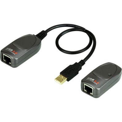 ATEN UCE260 USB 2.0 Extender, USB-Verlängerung bis zu 60 m über Cat.5e, schwarz