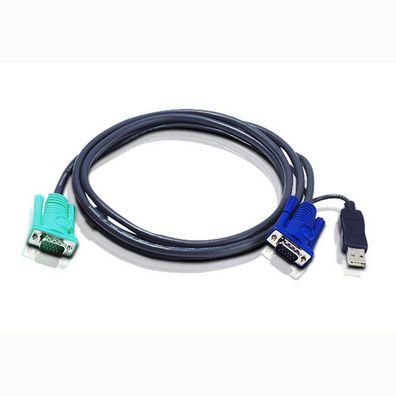 ATEN 2L-5201U KVM Kabelsatz, VGA, USB, Länge 1,2m