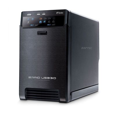 FANTEC QB-X2US3R, HDD-RAID-Gehäuse mit USB 3.0 für zwei SATA-I/ II/ III-Festplatte