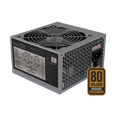 LC-Power LC420-12 V2.31, ATX-Netzteil Office-Serie, 350W, 80+ BRONZE, grau