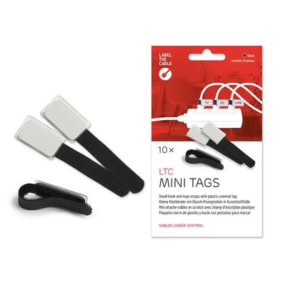 Label-The-Cable Mini, LTC 2510, 10er Set schwarz