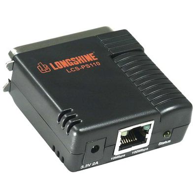 Longshine Printserver 100Mbit 1x parallel, LCS-PS110