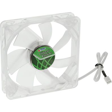 Titan TFD-12025GT12Z/ V2(RB) Lüfter 120x120x25mm Green Vision, transparent