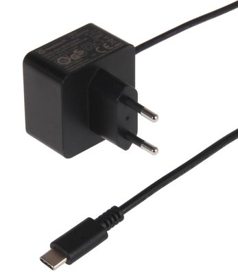 Raspberry Pi 4 Netzteil 5.1V 3A 1.5m Kabel schwarz