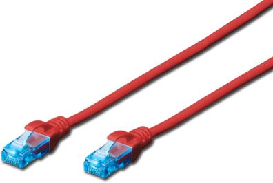 Digitus Professional CAT 5e U-UTP Patchkabel, 0,5 m, Rot