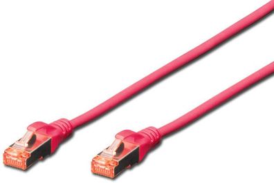 Digitus Professional CAT 6 S-FTP Patchkabel, Cu, 1 m, Magenta