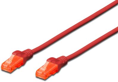 Digitus Professional CAT 6, U-UTP Patchkabel, 2 m, Rot