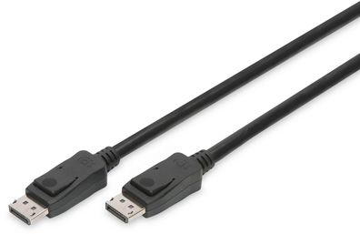 Assmann DisplayPort Kabel DP 2.0m Verriegelung Ultra HD 8K sw.