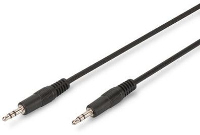 Digitus Audio Anschlusskabel, 3.5mm St/St, 2.50m, schwarz