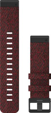 Garmin Ersatzarmband QuickFit 22mm Nylon Rot/ Schiefergrau