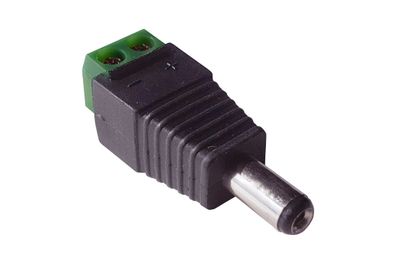 wantec Adapter 5,5mm Hohlstecker auf Schraubklemmen