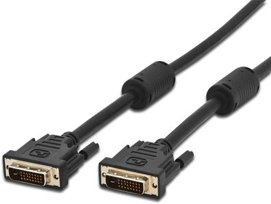 Assmann DVI Anschlusskabel DVI(24 + 1) 1.0m DVI-D Dual Link sw.