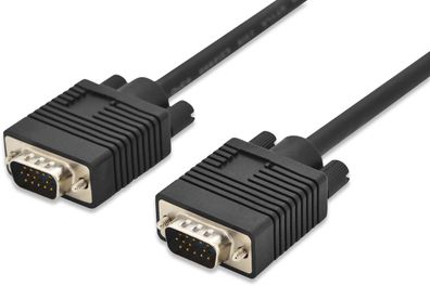 Assmann VGA Monitor Kabel HD15 3.0m 3Coax/7C 2xFerrit sw