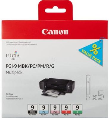 Canon Tintenpatronen PGI-9 Multipack (mbk/ pc/ pm/ r/ g)