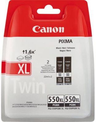 Canon Tintenpatrone PGI-550PGBK XL Schwarz Twinpack