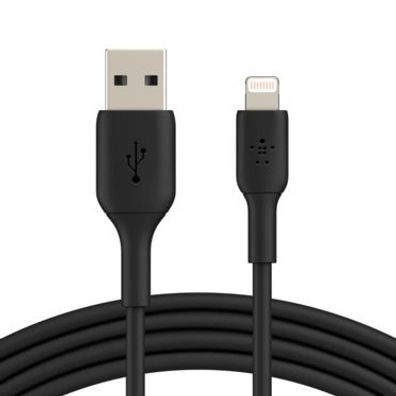 Belkin Lightning Lade/Sync Kabel PVC mfi zertifiziert 2m black