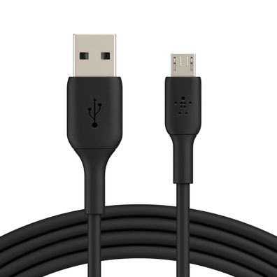 Belkin Micro-USB/USB-A Kabel PVC, 1m, schwarz