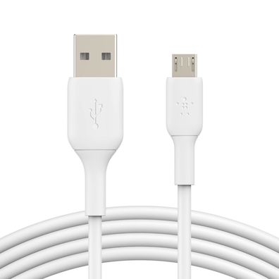 Belkin Micro-USB/ USB-A Kabel PVC, 1m, weiß