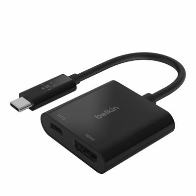 Belkin USB-C auf HDMI-Adapter, 60W PD, schwarz