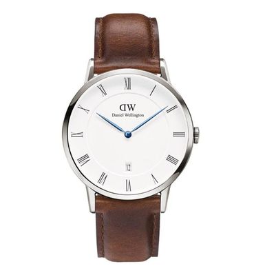 Daniel Wellington Herrenarmbanduhr Dapper St. Mawes Silver 1120DW