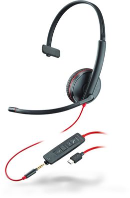 Poly Headset Blackwire C3215 monaural USB-C und 3,5 mm