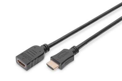 Assmann HDMI Verlängerung Typ A 5.0m Full HD 60p gold sw