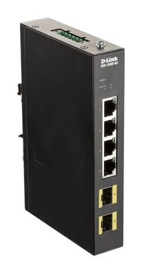 D-LINK DIS-100G-6S 4-Port Gigabit Industrie Switch