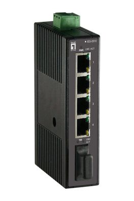 LevelOne IES-0510 4 FE + 1 MM SC Unmanaged Switch -10 60C