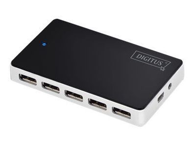 Digitus USB 2.0 Hub, 10-Port USB A/F, 1x USB mini