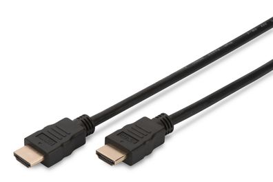 Digitus HDMI Anschlusskabel Typ A St/St 1.0m Ultra HD schwarz