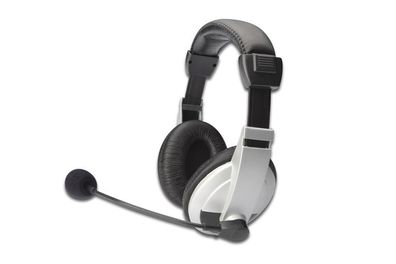 Digitus Stereo Multimedia Headset, 1.8m, 2x3.5mm Stereobuchse