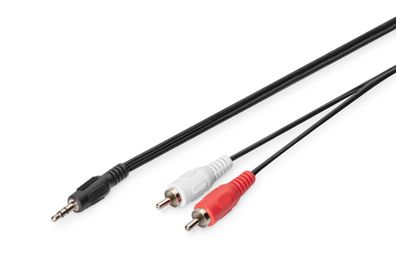 Digitus Audio Adapterkabel - stereo 3.5mm, 2.5m