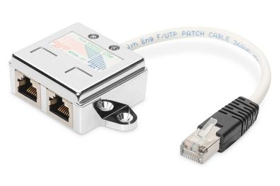 Digitus CAT 5e, 2x 1:1, Patchkabel-Adapter, geschirmt