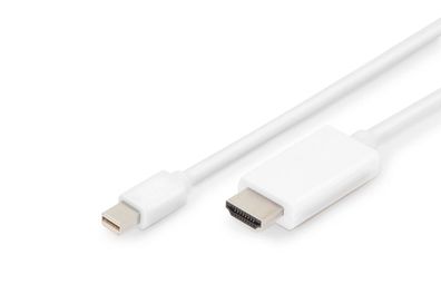 Digitus DisplayPort Adapterkabel, mini DP - HDMI Typ A 2.0m