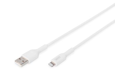 Digitus Lade-/Datenkabel, Lightning - USB A St/St, 1.0m